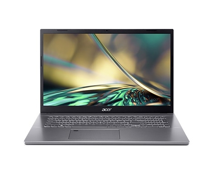 Acer Aspire 5, A517-53-57ZF, Intel Core i5-12450H (up to 4.40 GHz, 12MB), 17.3" FHD (1920x1080) IPS SlimBezel AG, 16GB DDR4 (2x8GB), 512GB PCIe NVMe SSD, Intel UMA, HD Cam, 802.11ax, BT 5.1, Backlit Kbd, No OS, Gray