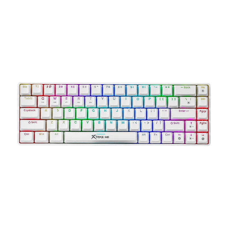 Xtrike ME безжична механична геймърска клавиатура Wireless Gaming Mechanical keyboard - GK-995W WH - RED switches, BT5.2, 2.4G (English US)